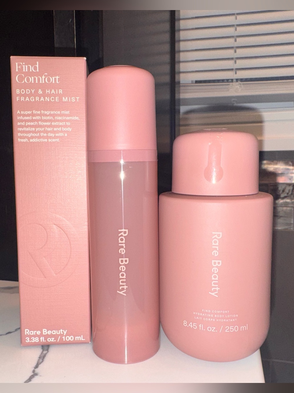 Rare Beauty Find Comfort Body & Hair Fragrance Mist + Body Lotion Set -NEW